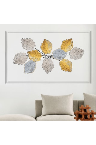 Acessório de parede decoração em metal - 117 x 2 x 57 cm