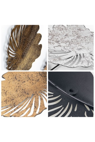 Acessório de parede decoração em metal - 117 x 2 x 57 cm