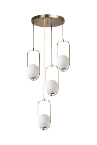 Candeeiro suspenso - Branco - 4 x 60 cm