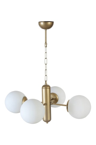 Candeeiro suspenso Bankok 4 - Dourado - 4 x 60 W