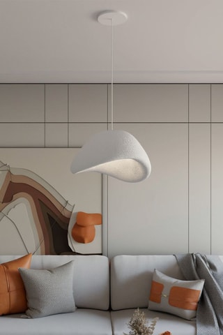 Hanglamp Wabi Sabi Nomu - Wit - 40 W