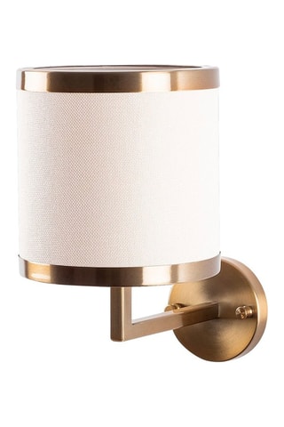 Wandlamp Way - Wit en Goudkleurig - 40 W