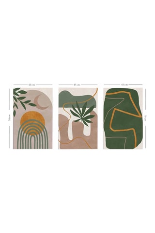 3 Wanddecoraties - 45 x 70 cm / 45 x 70 cm / 45 x 70 cm