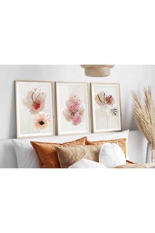 3 MDF Wanddecoraties Henriette - 50 x 70 cm