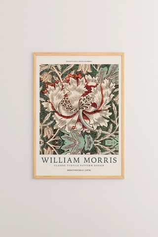 Quadro em madeira William Morris - Bege - 33 x 48 x 2 cm