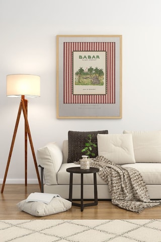Houten Wanddecoratie - Beige - 33 x 48 cm