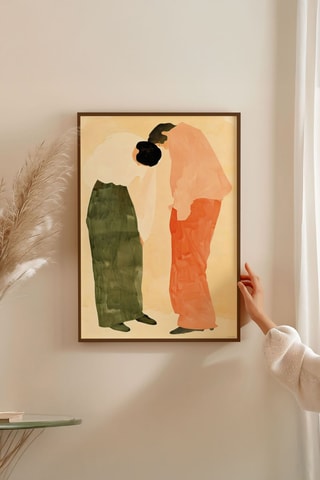 Houten Wanddecoratie - Beige - 33 x 48 cm