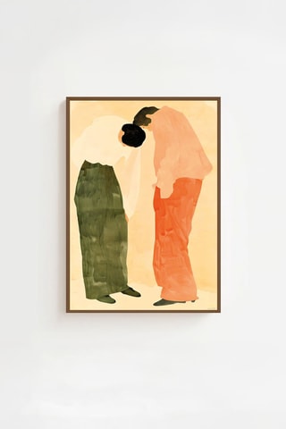 Houten Wanddecoratie - Beige - 33 x 48 cm