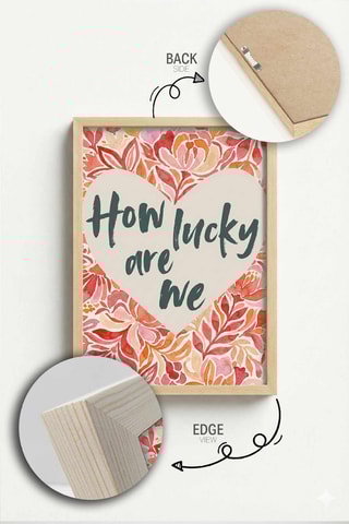 Houten Wanddecoratie - Beige - 33 x 48 cm