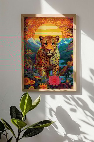 Quadro em madeira - Laranja - 33 x 48 x 2 cm