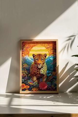 Quadro em madeira - Laranja - 33 x 48 x 2 cm