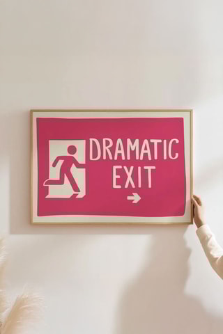 Houten Wanddecoratie - Roze - 33 x 48 cm