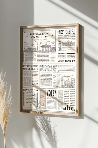 Quadro em madeira - Madeira - 33 x 48 x 2 cm