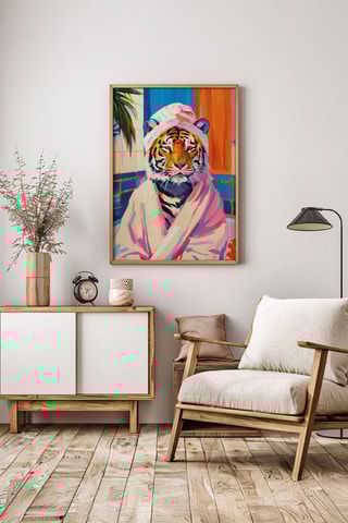 Houten Wanddecoratie - Oranje - 33 x 48 cm