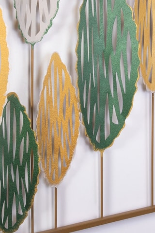 Acessório de parede decoração em metal - 114 x 3 x 60 cm