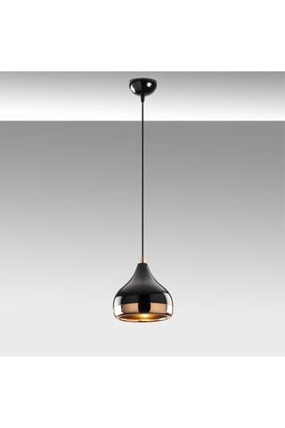 Candeeiro suspenso Yildo - Preto - 40 W