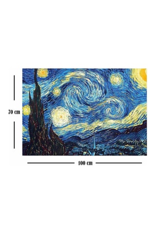 Wanddecoratie “De Sterrennacht” Vincent Van Gogh - 70 x 100 cm