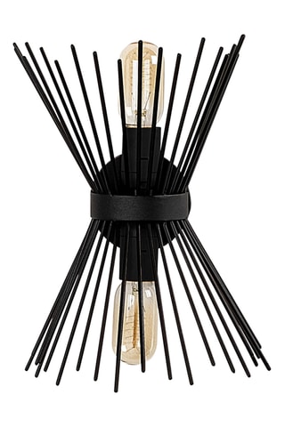 Wandlamp Kirpi - Zwart - 2 x 40 W