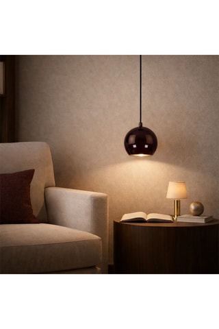 Hanglamp - Bordeauxrood - 40 W