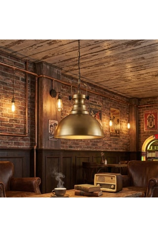 Hanglamp - Goudkleurig - 40 W