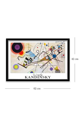 Wanddecoratie "Composition VIII” Vassily Kandinsky - 42 x 62 cm