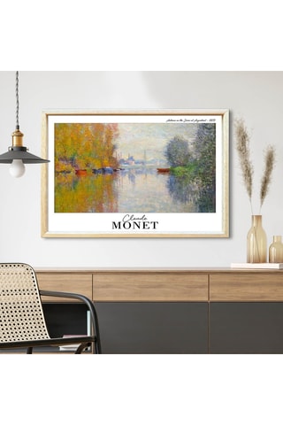 Wanddecoratie "La Seine à Argenteuil" Claude Monet - 42 x 62 cm