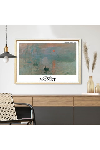 Wanddecoratie “Impression, soleil levant” Claude Monet - 42 x 62 cm