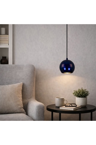 Hanglamp - Blauw - 40 W