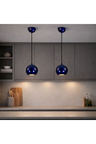 Hanglamp - Blauw - 40 W