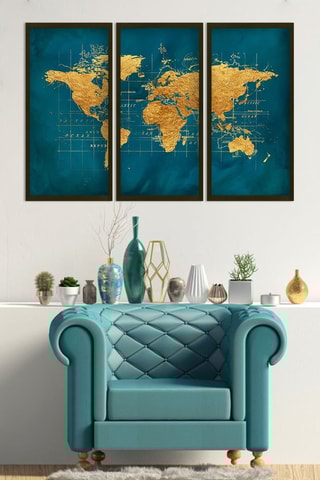 Houten Drieluik - 70 x 33 cm