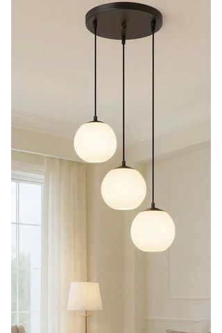 Candeeiros suspensos - Preto - 3 x 40 W