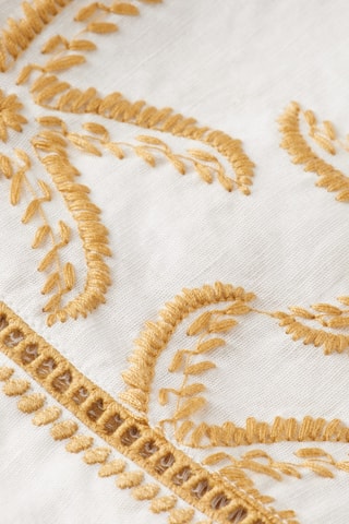 Crop top en lin - Beige