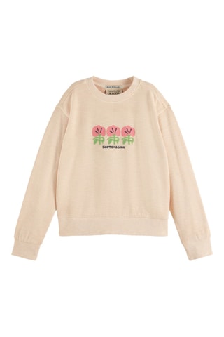 Sweat relaxed en coton biologique - Beige