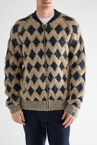 Gilet en laine et alpaga - Bleu marine