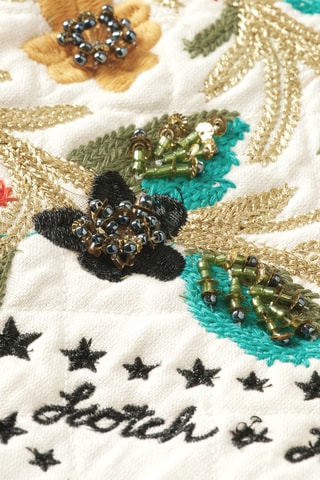 Gilet sans manches en coton biologique et lin - Ecru