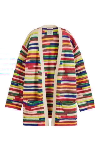 Gilet long - Rouge et vert