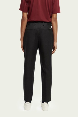 Pantalon en laine - Gris foncé chiné