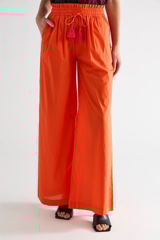 Pantalon taille haute - Orange