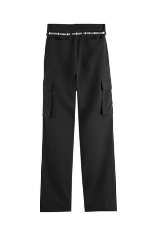 Pantalon relaxed taille haute - Noir