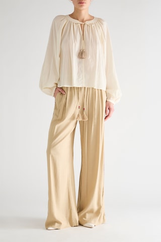 Pantalon wide legs - Beige