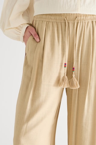 Pantalon wide legs - Beige