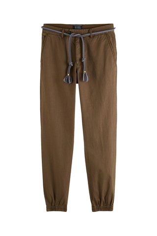 Chino en lin - Olive