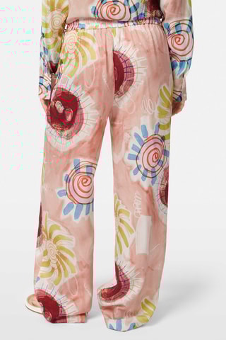 Pantalon wide legs - Rose
