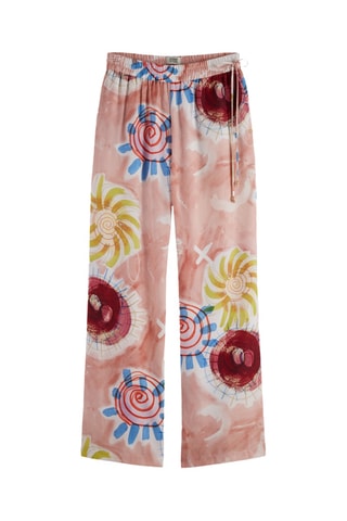 Pantalon wide legs - Rose