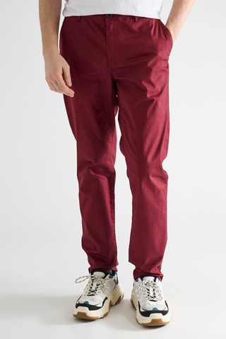 Chino en coton biologique - Bordeaux