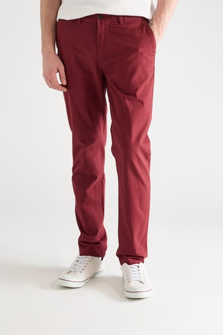 Chino en coton biologique - Bordeaux