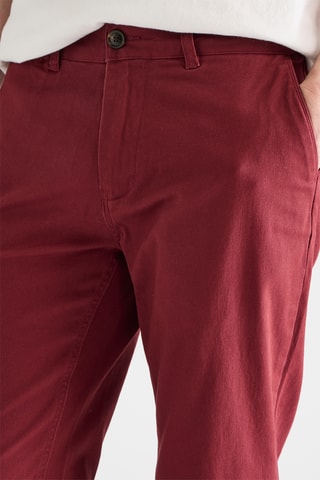Chino en coton biologique - Bordeaux