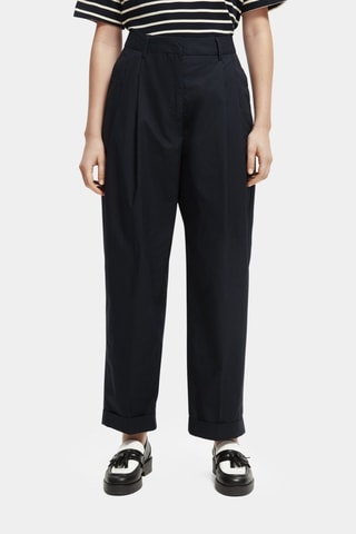 Chino taille haute - Bleu marine