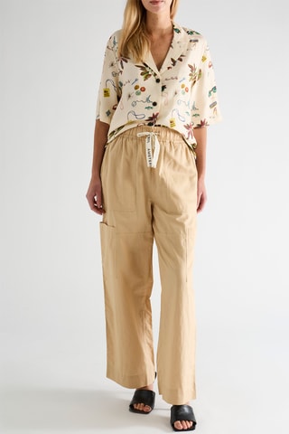 Pantalon en lin - Beige