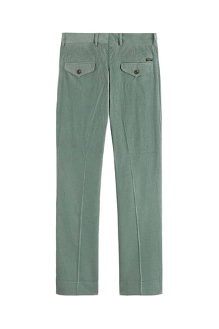 Chino slim en velours - Vert d'eau